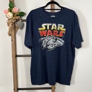 Star Wars‎ Short Sleeve Blue T Shirt Size 2 XL